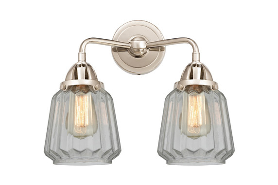 Bathroom Fixtures Two Lights by Innovations ( 405 | 288-2W-PN-G142-LED Nouveau 2 ) 