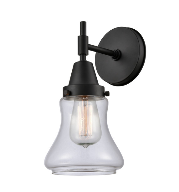 Sconces Single Glass by Innovations ( 405 | 447-1W-BK-G192-LED Caden ) 