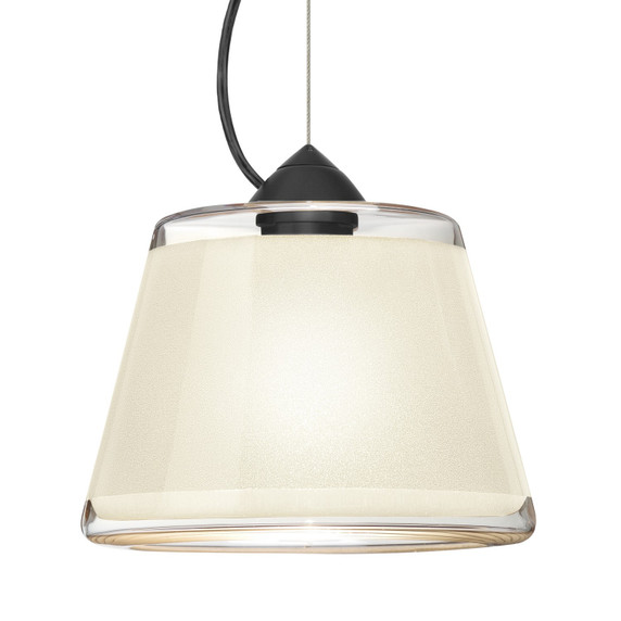 Mini Pendants Glass Down by Besa ( 74 | 1KX-PIC9WH-LED-BK Besa Pica 9 Pendant ) 