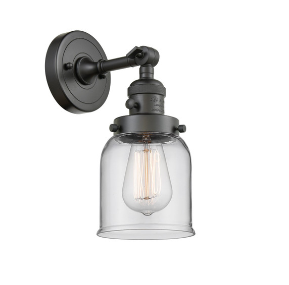 Sconces Single Glass by Innovations ( 405 | 203SW-OB-G52-LED Franklin Restoration ) 