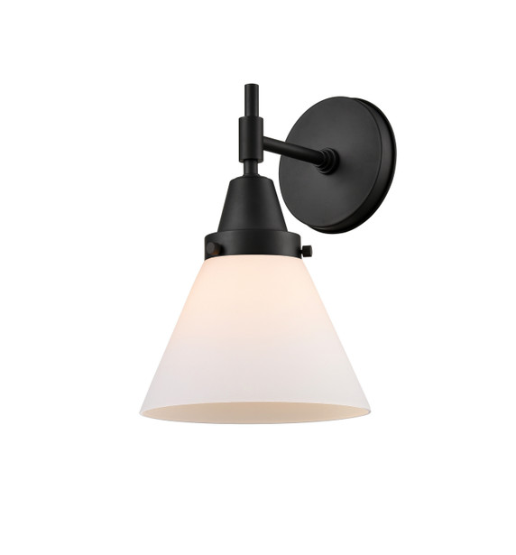 Sconces Single Glass by Innovations ( 405 | 447-1W-BK-G41-LED Caden ) 