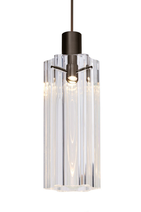 Mini Chandeliers Geometric/Linear by Besa ( 74 | 1XC-ICE7CL-BR Besa Ice 7 Pendant ) 