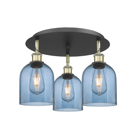 Semi-Flush Mts. Multi-port/Cluster by Innovations ( 405 | 516-3C-BAB-G558-6BL Ballston ) 