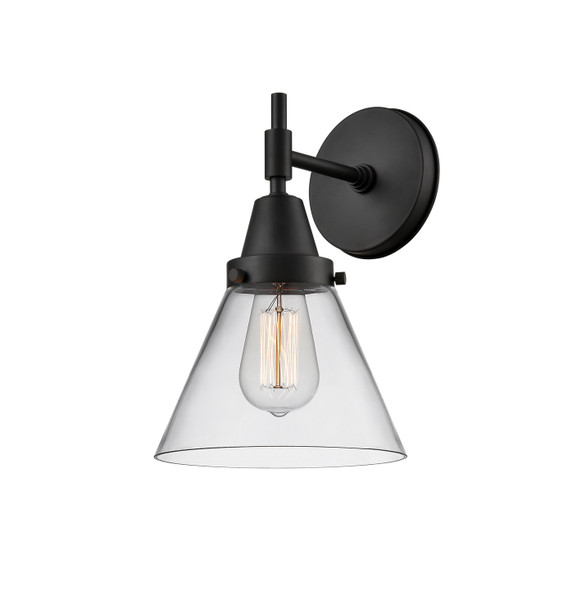 Sconces Single Glass by Innovations ( 405 | 447-1W-BK-G42-LED Caden ) 