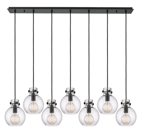 Linear/Island 4 Light + by Innovations ( 405 | 127-410-1PS-BK-G410-8SDY Newton ) 
