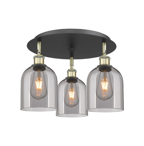 Semi-Flush Mts. Multi-port/Cluster by Innovations ( 405 | 516-3C-BAB-G558-6SM Ballston ) 