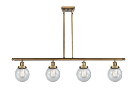 Linear/Island 4 Light + by Innovations ( 405 | 916-4I-BB-G204-6-LED Ballston Urban ) 