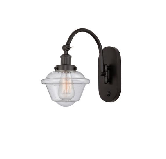 Sconces Single Glass by Innovations ( 405 | 918-1W-OB-G534-LED Franklin Restoration ) 