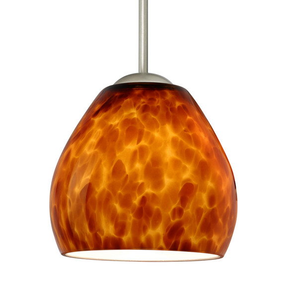 Mini Pendants Glass Down by Besa ( 74 | B-412218-MED-SN Besa Bolla Pendant ) 