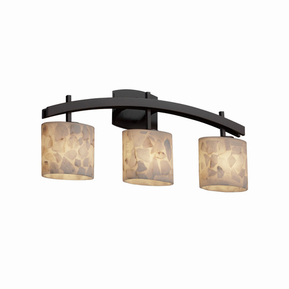 Bathroom Fixtures Three Lights by Justice Designs ( 102 | ALR-8593-30-DBRZ-LED3-2100 Alabaster Rocks ) 
