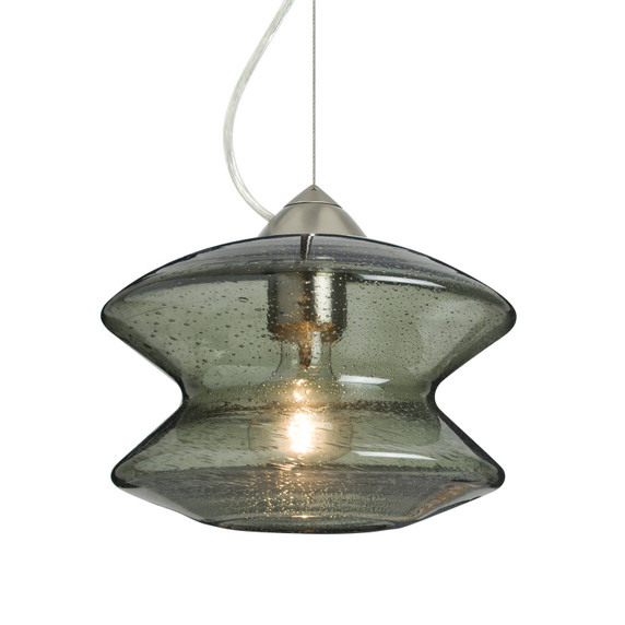 Mini Pendants Glass Down by Besa ( 74 | 1KX-ZENMS-EDIL-SN Besa Zen Cable Pendant ) 