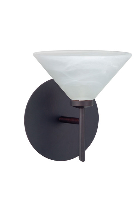 Sconces Single Glass by Besa ( 74 | 1SW-117652-BR Kona ) 