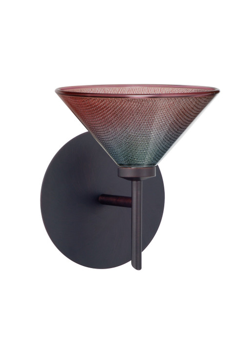 Sconces Single Glass by Besa ( 74 | 1SW-117691-BR Kona ) 
