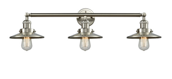 Bathroom Fixtures Three Lights by Innovations ( 405 | 205-SN-M2-LED Franklin Restoration ) 