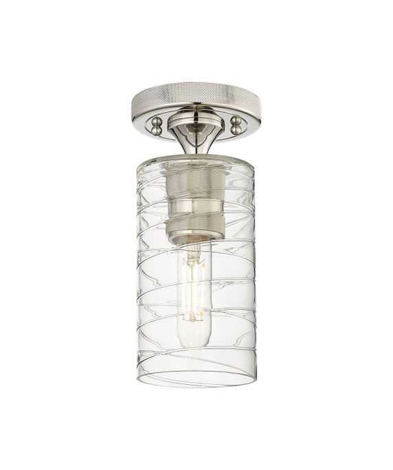 Semi-Flush Mts. Glass Down by Innovations ( 405 | 434-1F-PN-G434-7DE Downtown Urban ) 