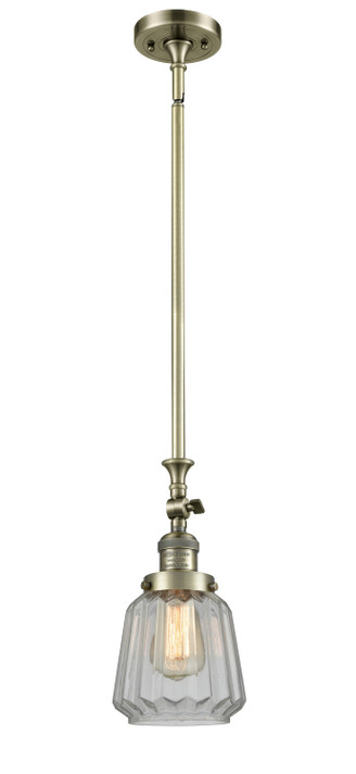 Mini Pendants Glass Down by Innovations ( 405 | 206-AB-G142-LED Franklin Restoration ) 