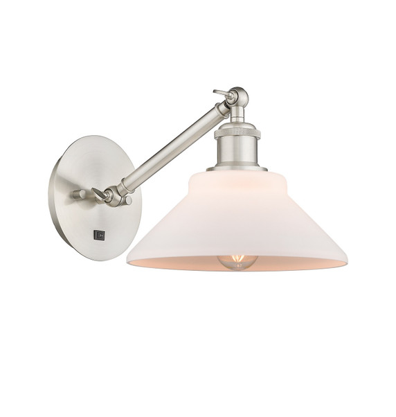Sconces Single Glass by Innovations ( 405 | 317-1W-SN-G131-LED Ballston ) 