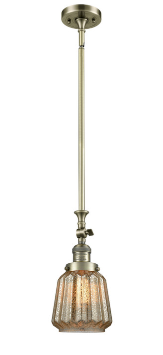 Mini Pendants Glass Down by Innovations ( 405 | 206-AB-G146-LED Franklin Restoration ) 
