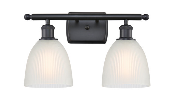 Bathroom Fixtures Two Lights by Innovations ( 405 | 516-2W-BK-G381-LED Ballston ) 