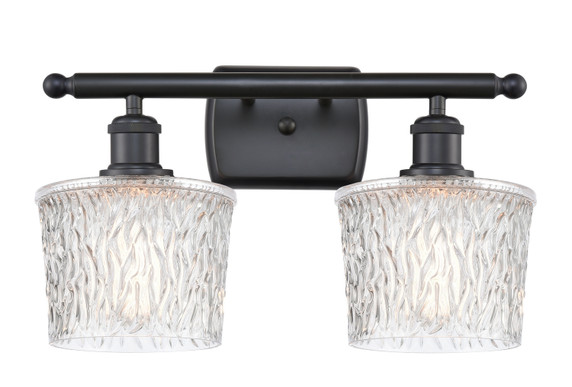 Bathroom Fixtures Two Lights by Innovations ( 405 | 516-2W-BK-G402-LED Ballston ) 