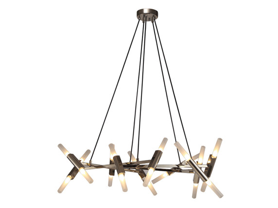 Large Chandeliers Geometric/Linear by Avenue Lighting ( 192 | HF6020-PN Manhattan Ave. ) 