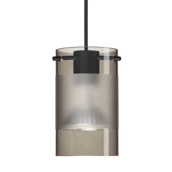 Mini Pendants Glass Down by Besa ( 74 | 1XC-6524ES-LED-BK Besa Scope Pendant ) 