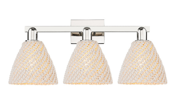 Bathroom Fixtures Three Lights by Innovations ( 405 | 716-3W-PN-NBD-75-NAT Arcadia ) 