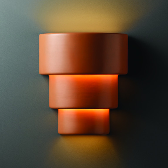 Sconces Directional/Cylinder by Justice Designs ( 102 | CER-2235-TERA Ambiance ) 