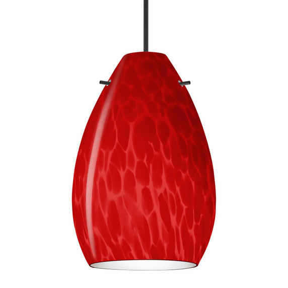 Mini Pendants Glass Down by Besa ( 74 | 1XC-1713RC-BK Besa Pera 6 Pendant ) 