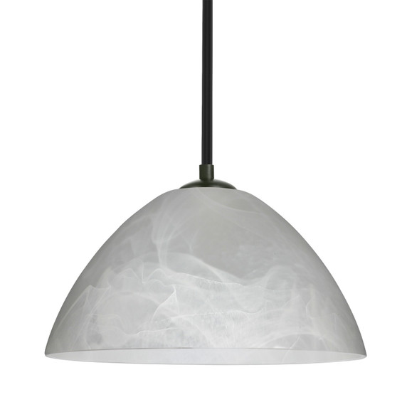 Mini Pendants Glass Down by Besa ( 74 | 1TT-420152-LED-BK Besa Tessa Stem Pendant ) 