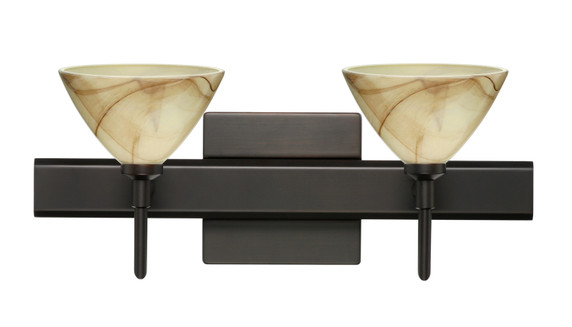 Bathroom Fixtures Two Lights by Besa ( 74 | 2SW-174383-BR-SQ Domi ) 