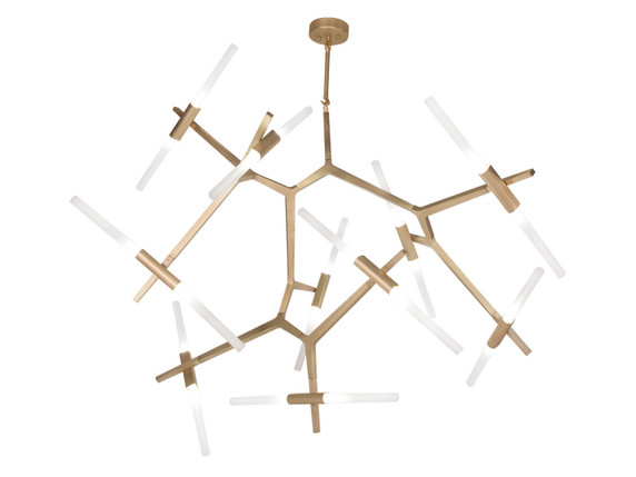 Large Chandeliers Geometric/Linear by Avenue Lighting ( 192 | HF8061-20-BB San Vicente Blvd. ) 