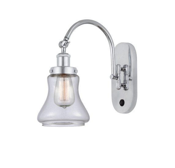 Sconces Single Glass by Innovations ( 405 | 918-1W-PC-G192-LED Franklin Restoration ) 