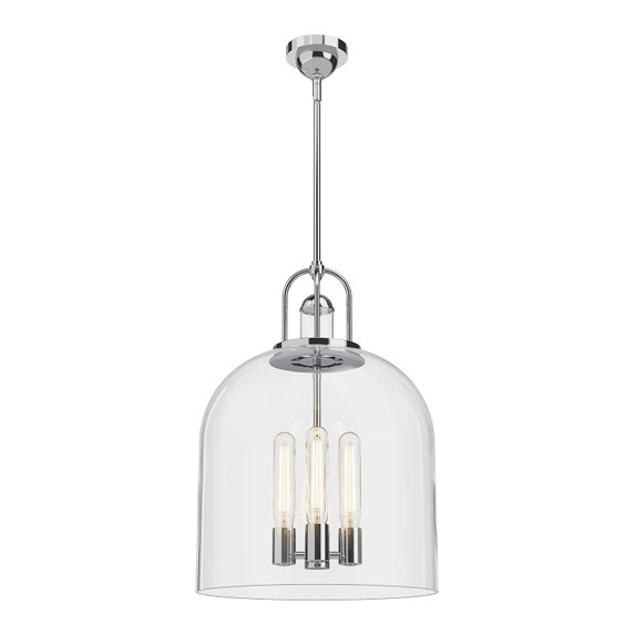 Pendants Glass Down by Alora ( 452 | PD461104CH Lancaster ) 