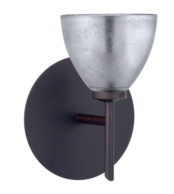 Sconces Single Glass by Besa ( 74 | 1SW-1758SF-BR Divi ) 