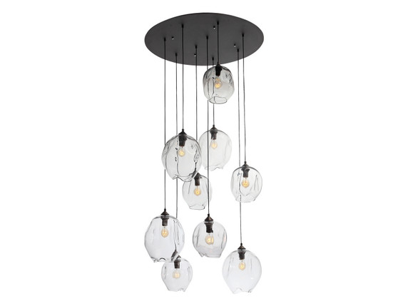 Large Chandeliers Glass Shade by Avenue Lighting ( 192 | HF8149-DBZ-CL Sonoma Ave. ) 