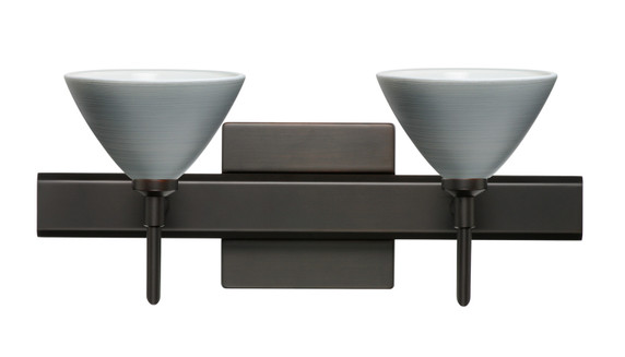 Bathroom Fixtures Two Lights by Besa ( 74 | 2SW-1743TN-BR-SQ Domi ) 