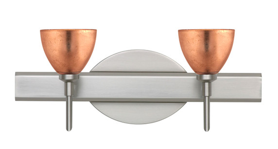 Bathroom Fixtures Two Lights by Besa ( 74 | 2SW-1758CF-SN Divi ) 