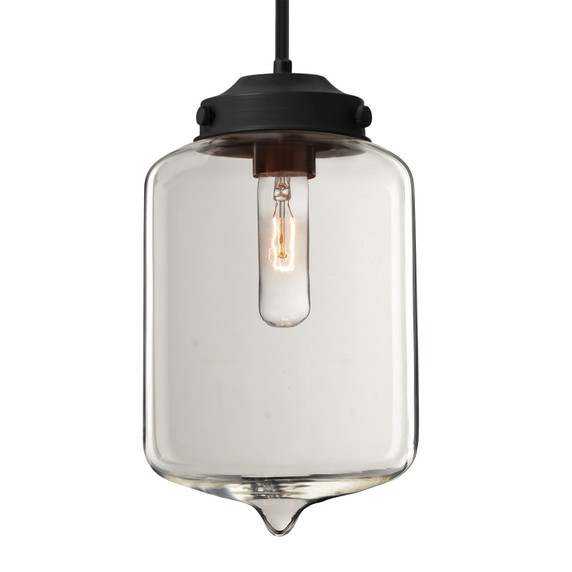 Mini Pendants Glass Down by Besa ( 74 | 1TT-OLINCL-EDIL-BK Besa Olin Pendant ) 