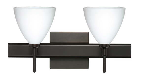 Bathroom Fixtures Two Lights by Besa ( 74 | 2SW-177907-BR-SQ Mia ) 