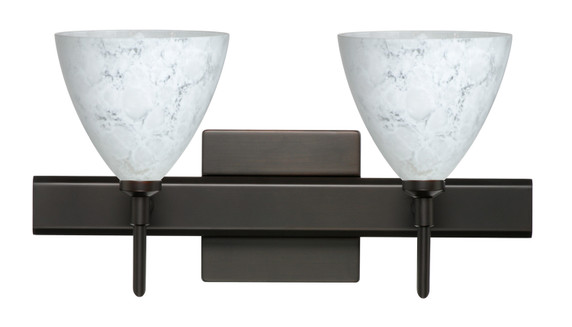 Bathroom Fixtures Two Lights by Besa ( 74 | 2SW-177919-BR-SQ Mia ) 