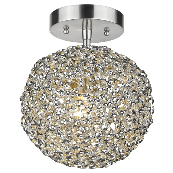 Semi-Flush Mts. Glass Down by Acclaim Lighting ( 106 | BW6031 Snow ) 