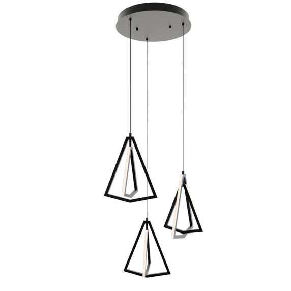 Mid. Chandeliers Multi-Port/Cascade by AFX Lighting ( 162 | GNAP15L30D1BKRND3 Gianna ) 