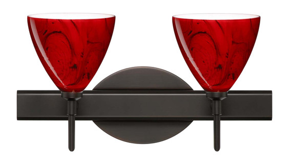 Bathroom Fixtures Two Lights by Besa ( 74 | 2SW-1779MA-BR Mia ) 