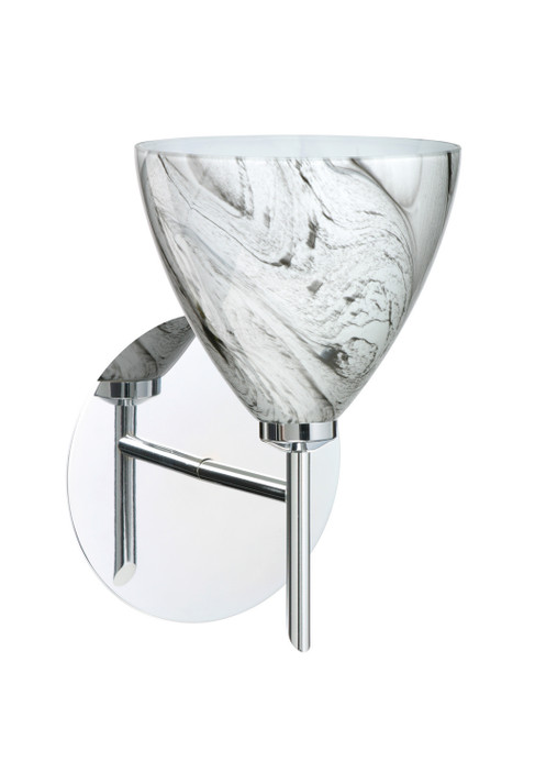Sconces Single Glass by Besa ( 74 | 1SW-1779MG-CR Mia ) 