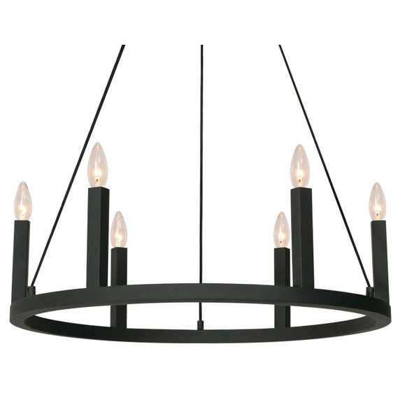 Mid. Chandeliers Candle by AFX Lighting ( 162 | GRCP26CBBK Grace ) 