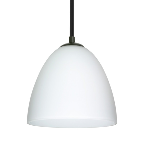 Mini Pendants Glass Down by Besa ( 74 | 1TT-447007-LED-BK Besa Vila Stem Pendant ) 