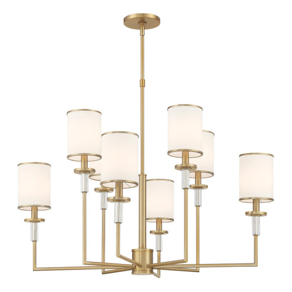 Mid. Chandeliers Candle by Crystorama ( 60 | HAT-478-VG Hatfield ) 