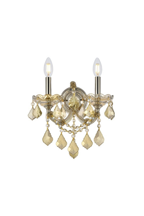Sconces Double Candle by Elegant Lighting ( 173 | 2800W2GT-GT/RC Maria Theresa ) 