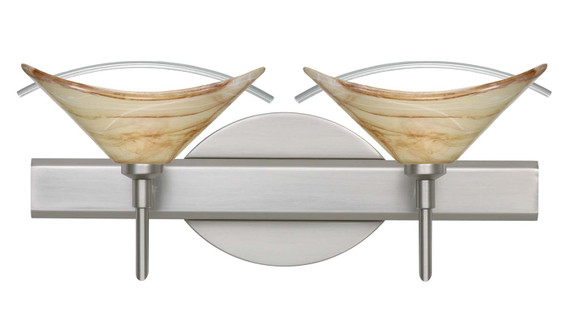 Bathroom Fixtures Two Lights by Besa ( 74 | 2SW-181305-SN Hoppi ) 